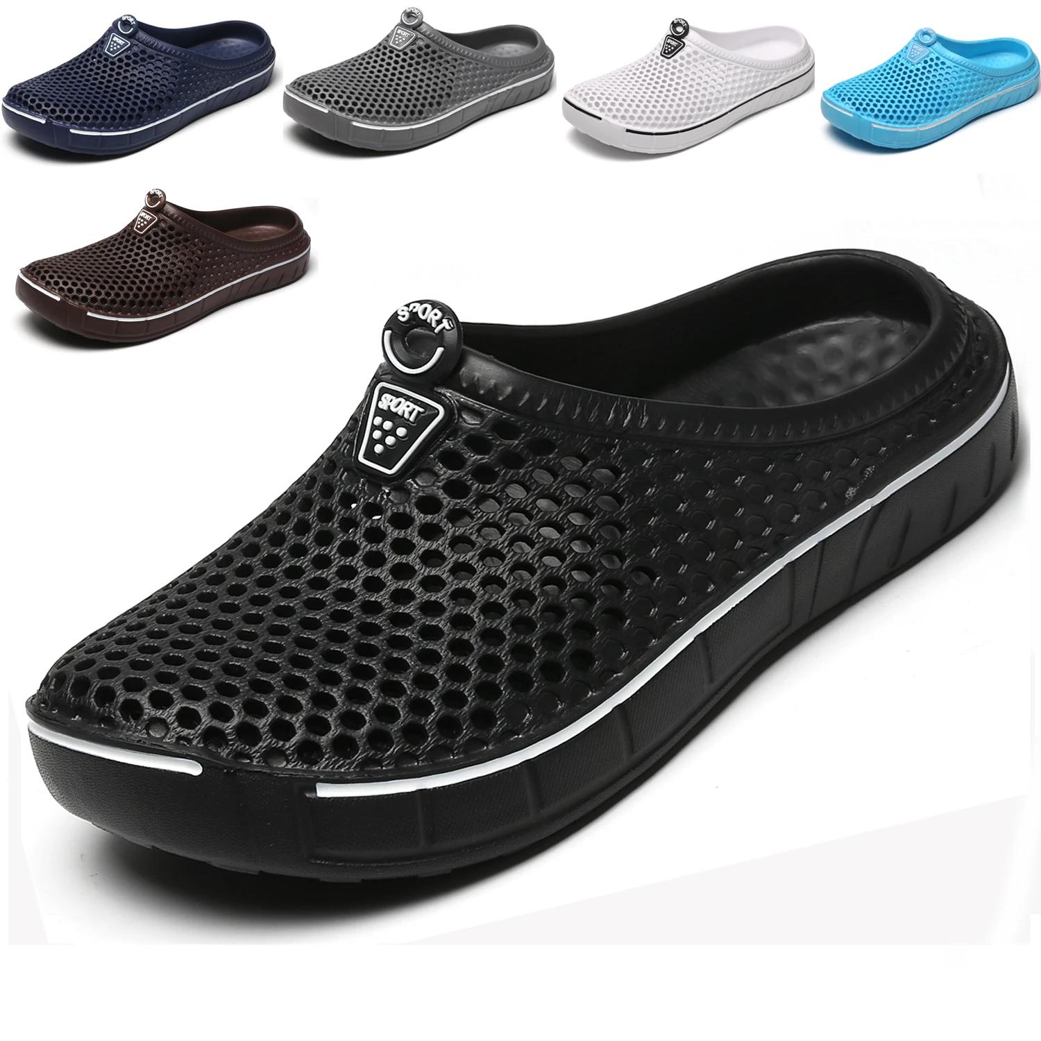 Sabots EVA unisexe hommes femmes été - Pantoufles plage légères colorées chaussures d'eau confortables