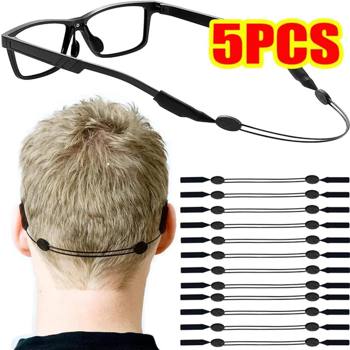 1pc réglable anti-dérapant lunettes retenue ajustement universel lanière de lunettes sport lunettes
