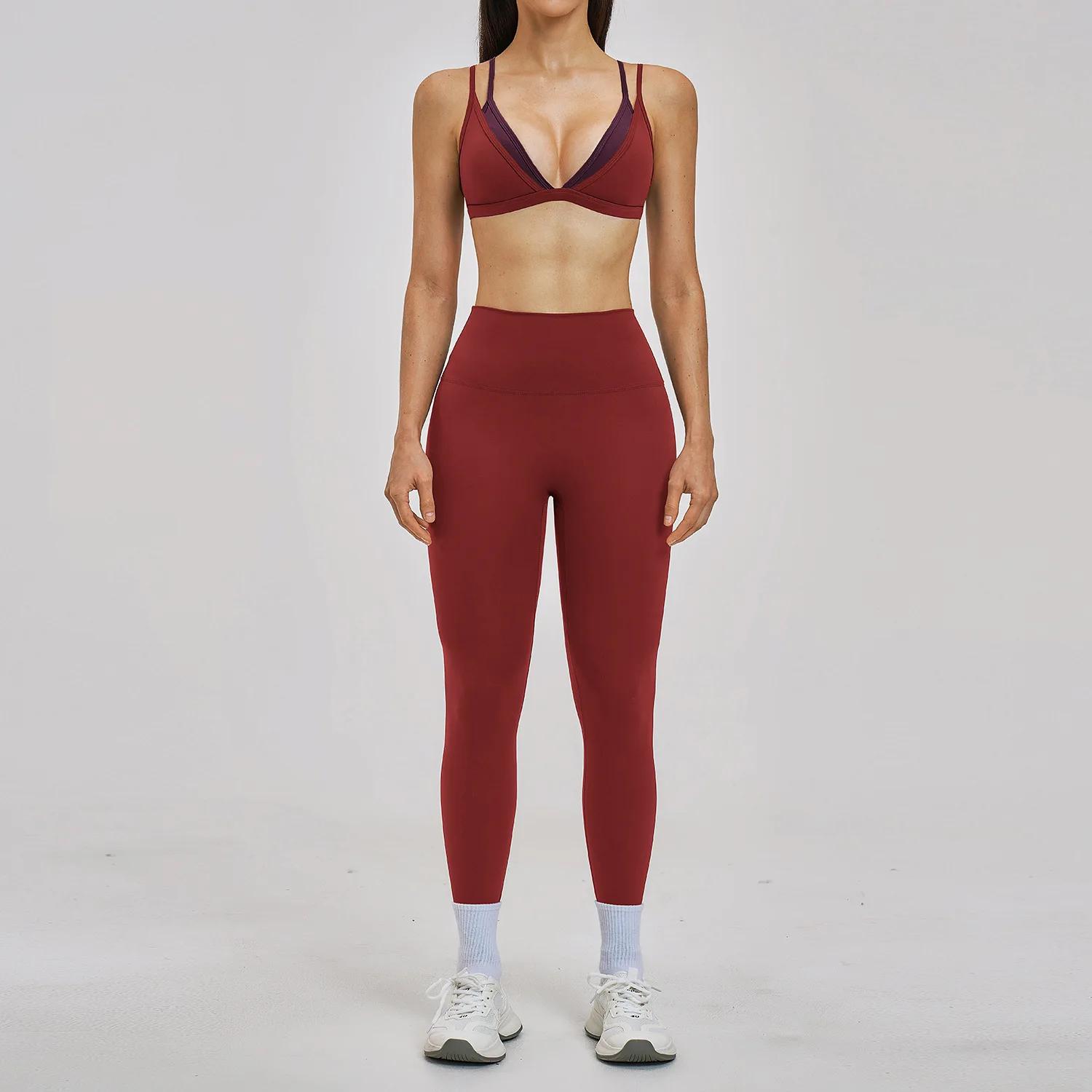 Ensemble de sport Ningyu sexy et décontracté pour la course et le yoga, 2 pièces, leggings taille ha