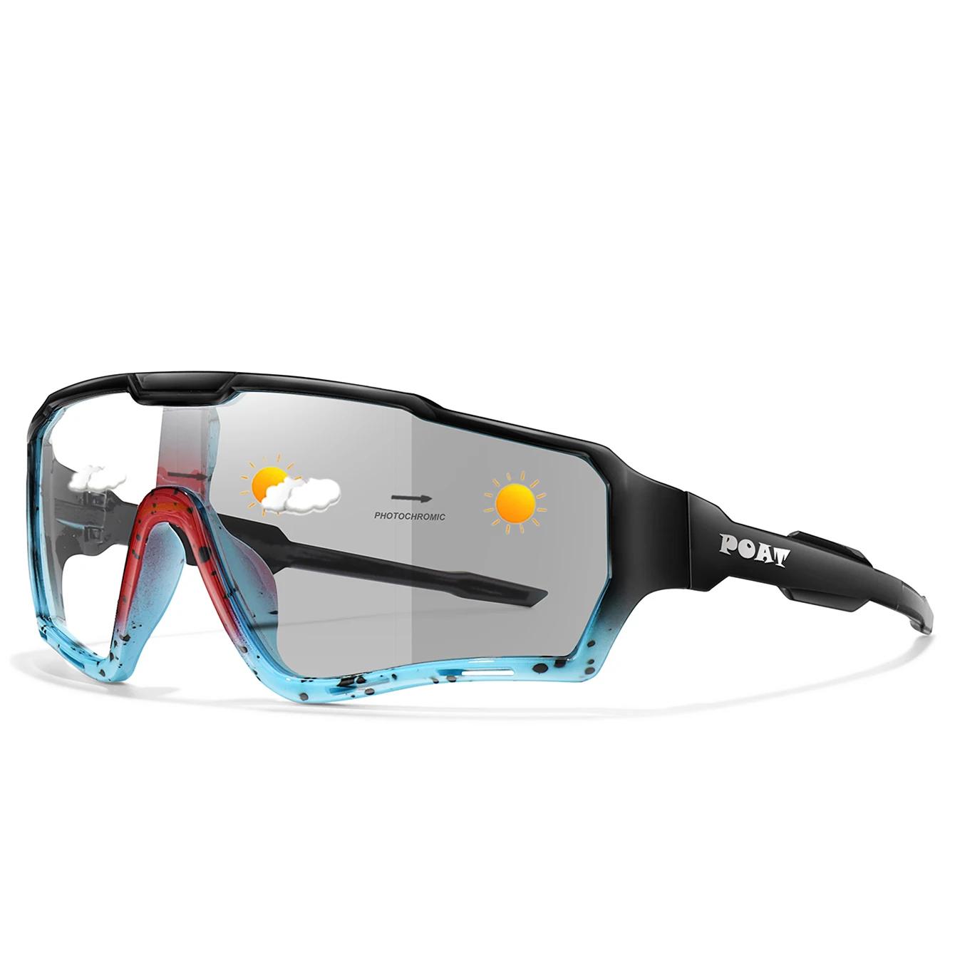 POAT tout nouveau Style lunettes de soleil photochromiques sport hommes femmes vtt vélo lunettes de