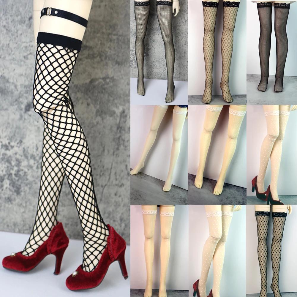 Chaussettes de poupée BJD, chaussettes en résille à la mode, adaptées aux accessoires de jouets 1/3