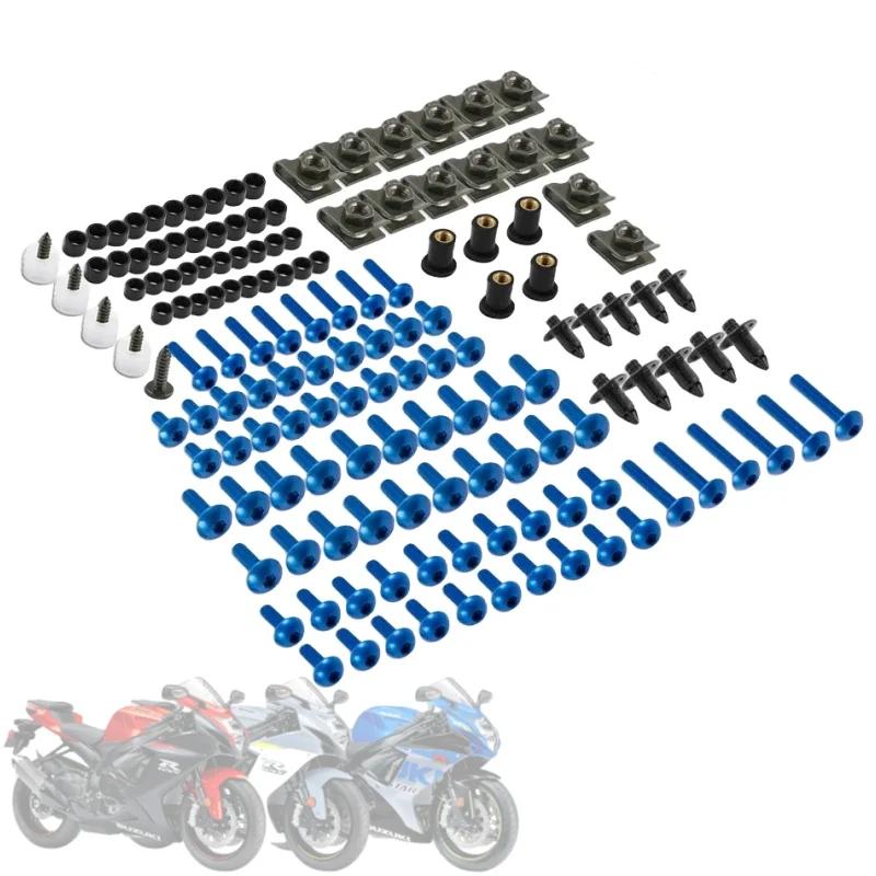 Kit de vis de fixation de boulons de carénage de pare-brise de moto, 190 pièces, pour SUZUKI GSXR 60