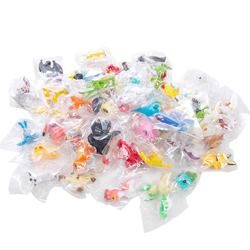 24-144 pièces grande taille Pokemon figurines d'anime 4-6 cm pas répéter différents Styles Pikachu A