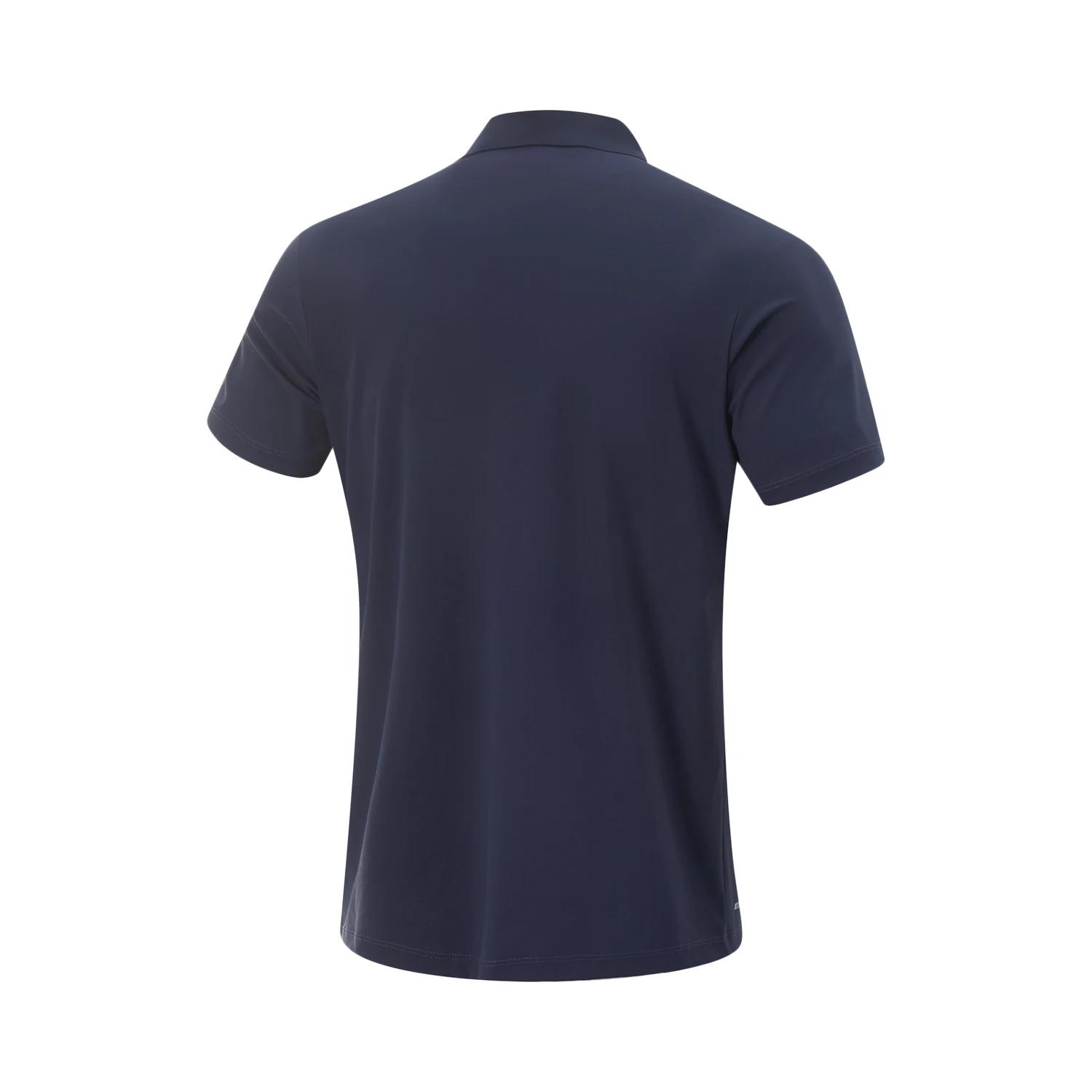 Li-Ning Polo d'entraînement pour hommes AT DRY FREEZE Coupe régulière 74% polyamide 26% élasthanne L