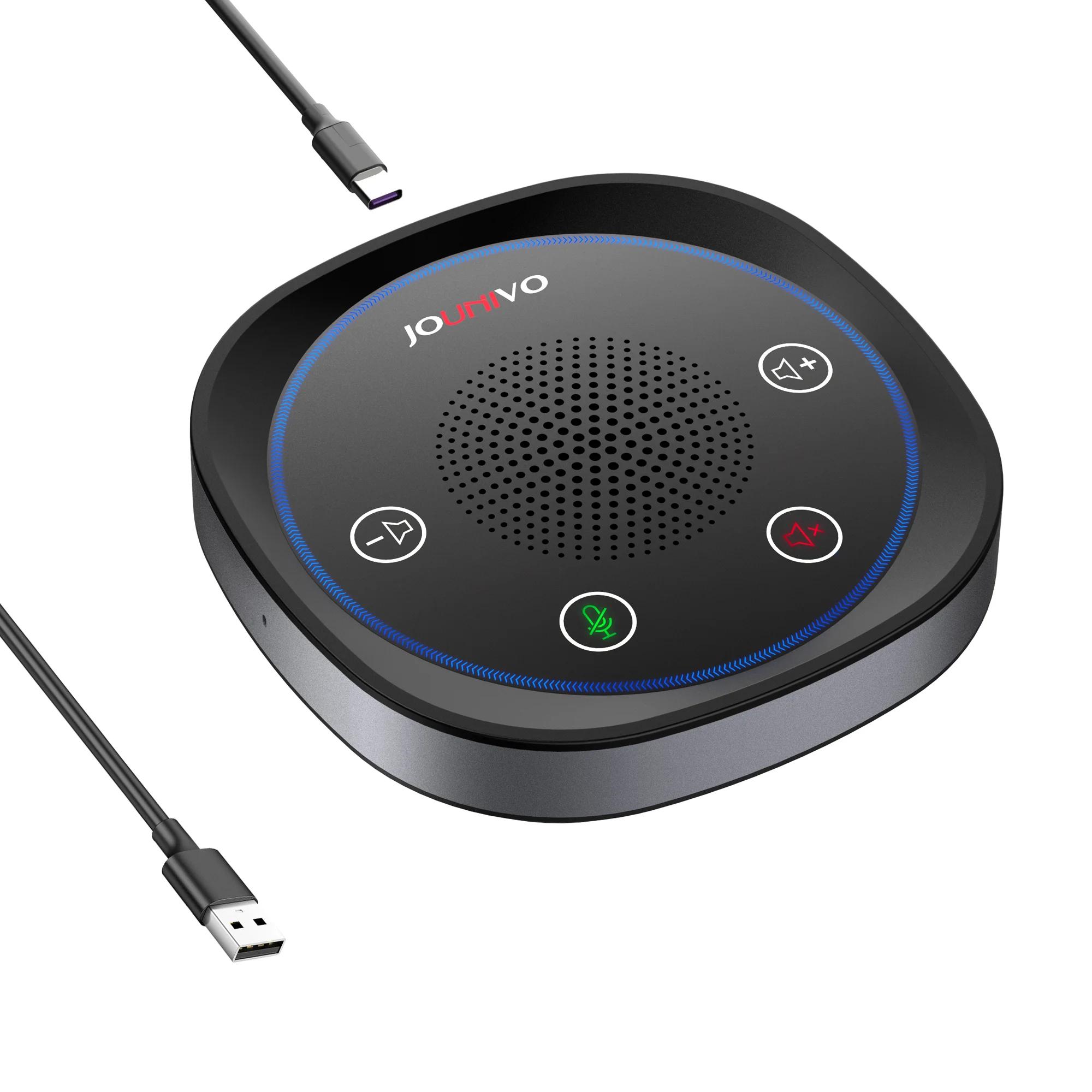 Haut-parleur de conférence USB, Microphone filaire, touche tactile, Omni, micro directionnel, PnP, p