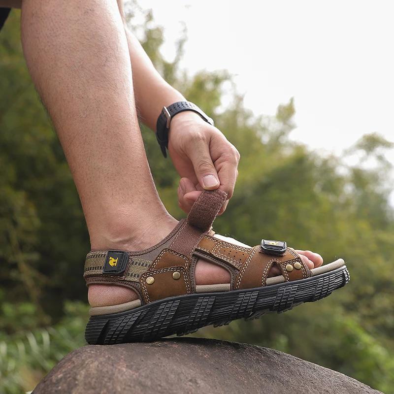 Sandales d'eau imperméables pour hommes GOLDEN CAMEL - Support d'arc confortable randonnée