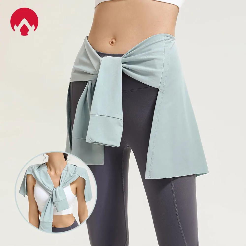 Jupe de gymnastique enveloppante femme - Couvre-fesses pour fitness, danse et yoga - Courte et pratique