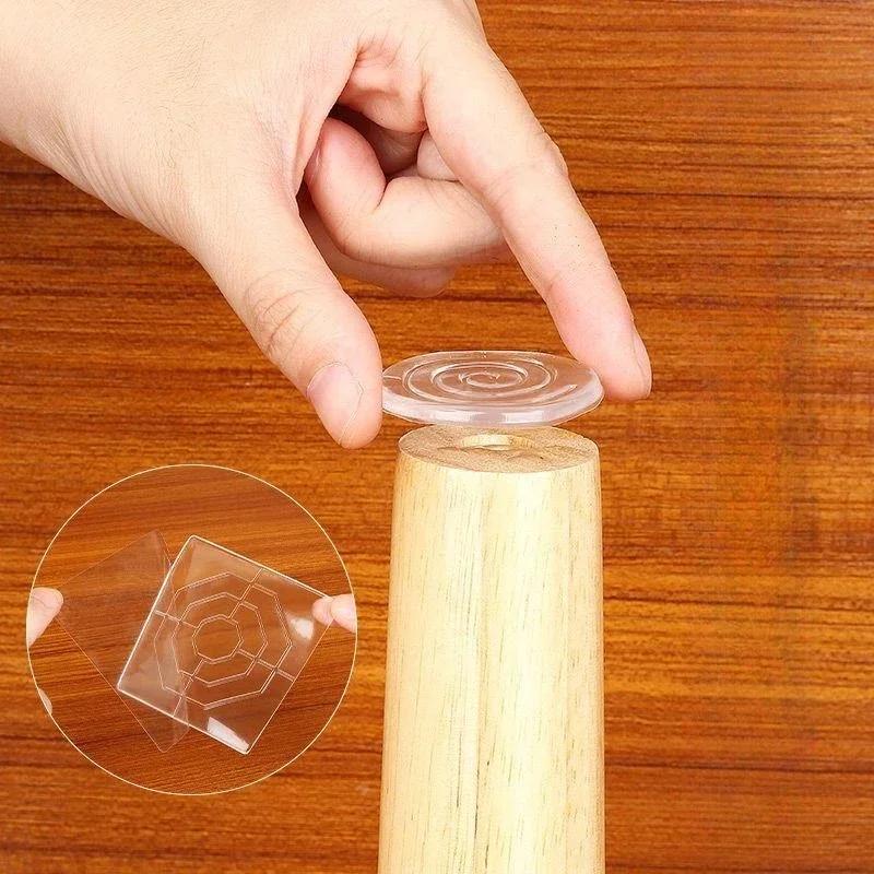 Tapis de pied de Table Anti-mobile en Silicone, fixateur antidérapant, pied de lit, coin de Table, c