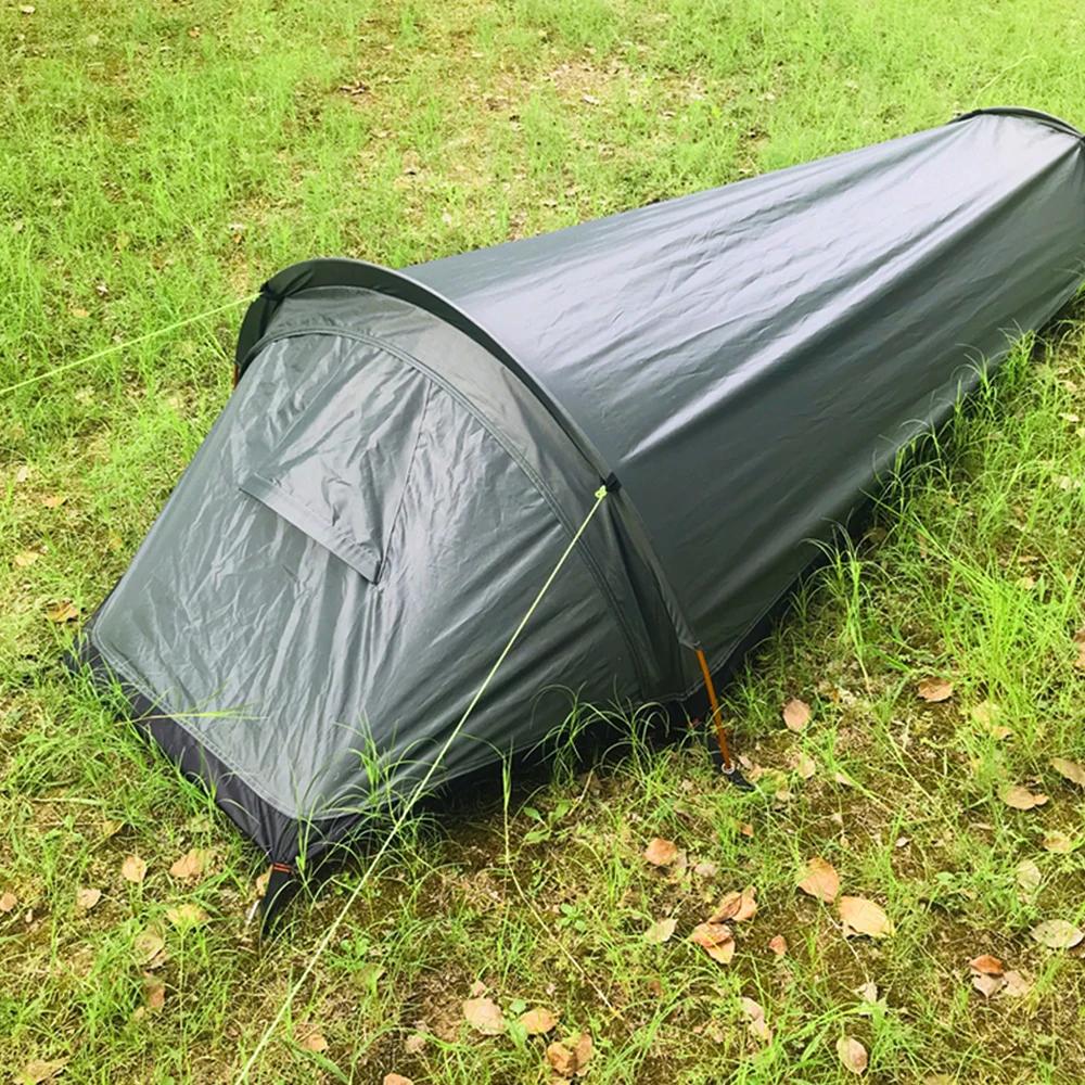 Tente de randonnée en plein air, sac de couchage de camping, imperméable, légère, simple, hypothèque