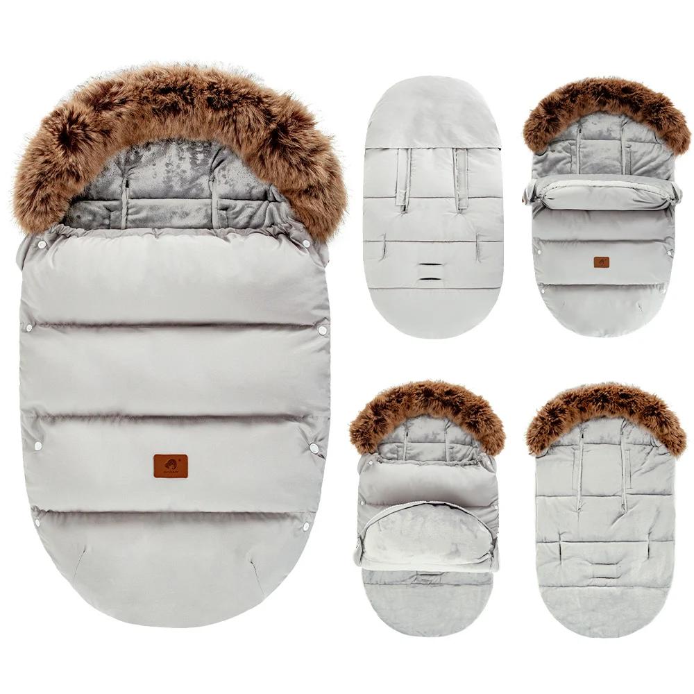 Poussette chancelière coupe-vent pour bébé de 0 à 24 mois, sac enveloppe chaud, décharge, accessoire