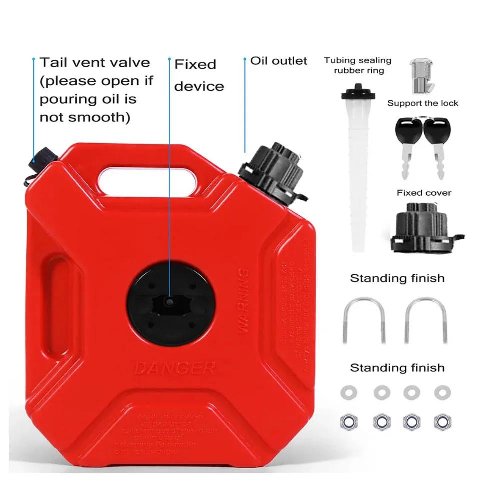 3/5L nouveau réservoir de carburant blanc jaune personnalisé en plastique essence peut voiture Jerry