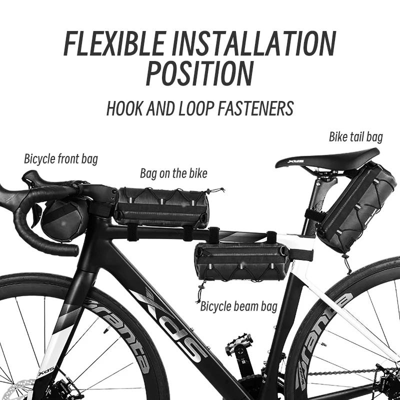 ESLNF-Sac de vélo étanche, sac de rangement, sac de guidon d'équitation extérieur de grande capacité