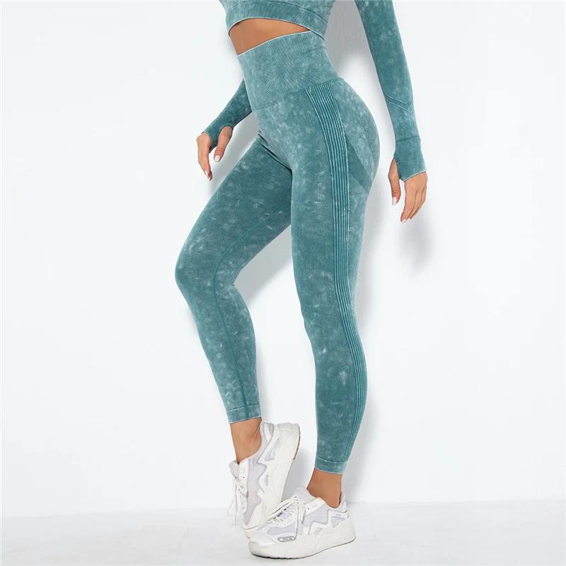 Leggings de Yoga femme sans couture - Pantalons sport fitness course entraînement gym extensibles