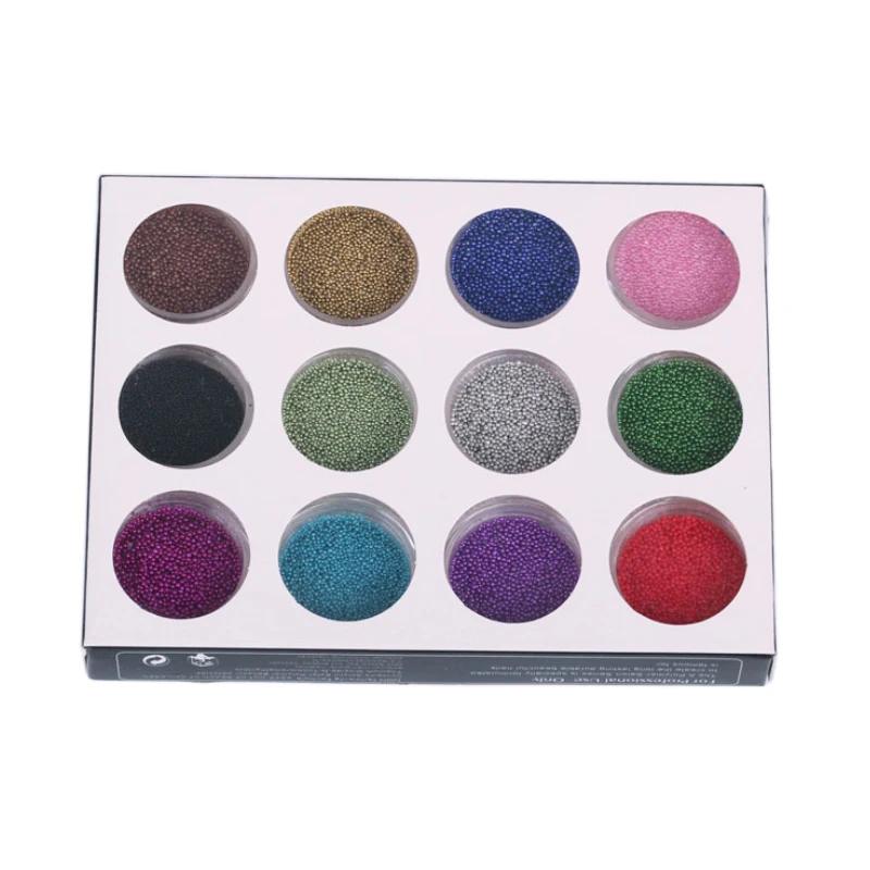 Perles de Caviar pour Nail Art, Micro perles métalliques, embellissement pour Nail Art, décoration d