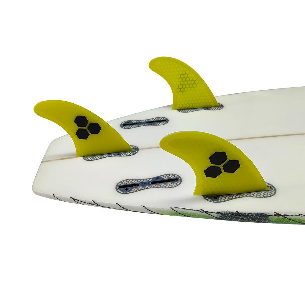 Grande planche de surf UPSURF FCS Ⅱ, ailerons 3 pièces/ensemble, stabilisateur pour le surf, aileron