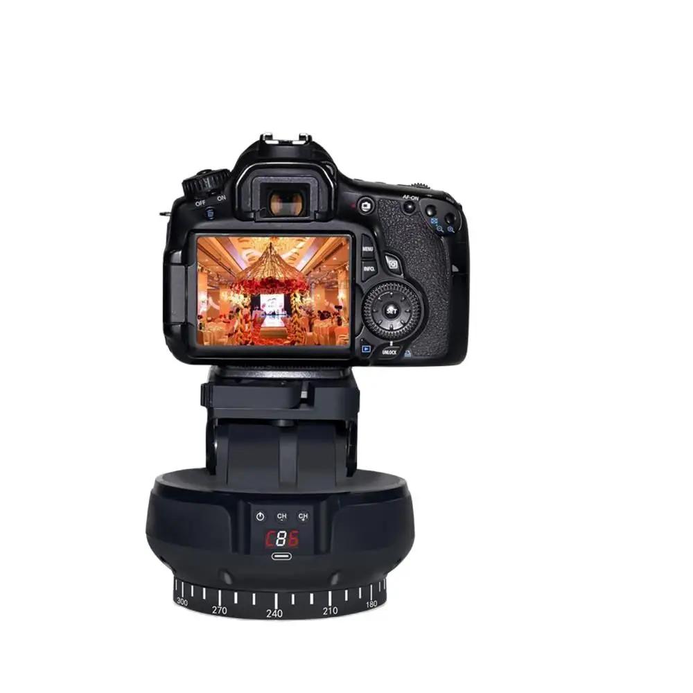 YT-1200 Auto motorisé 360o rotatif panoramique stabilisateur tête télécommande panoramique inclinais