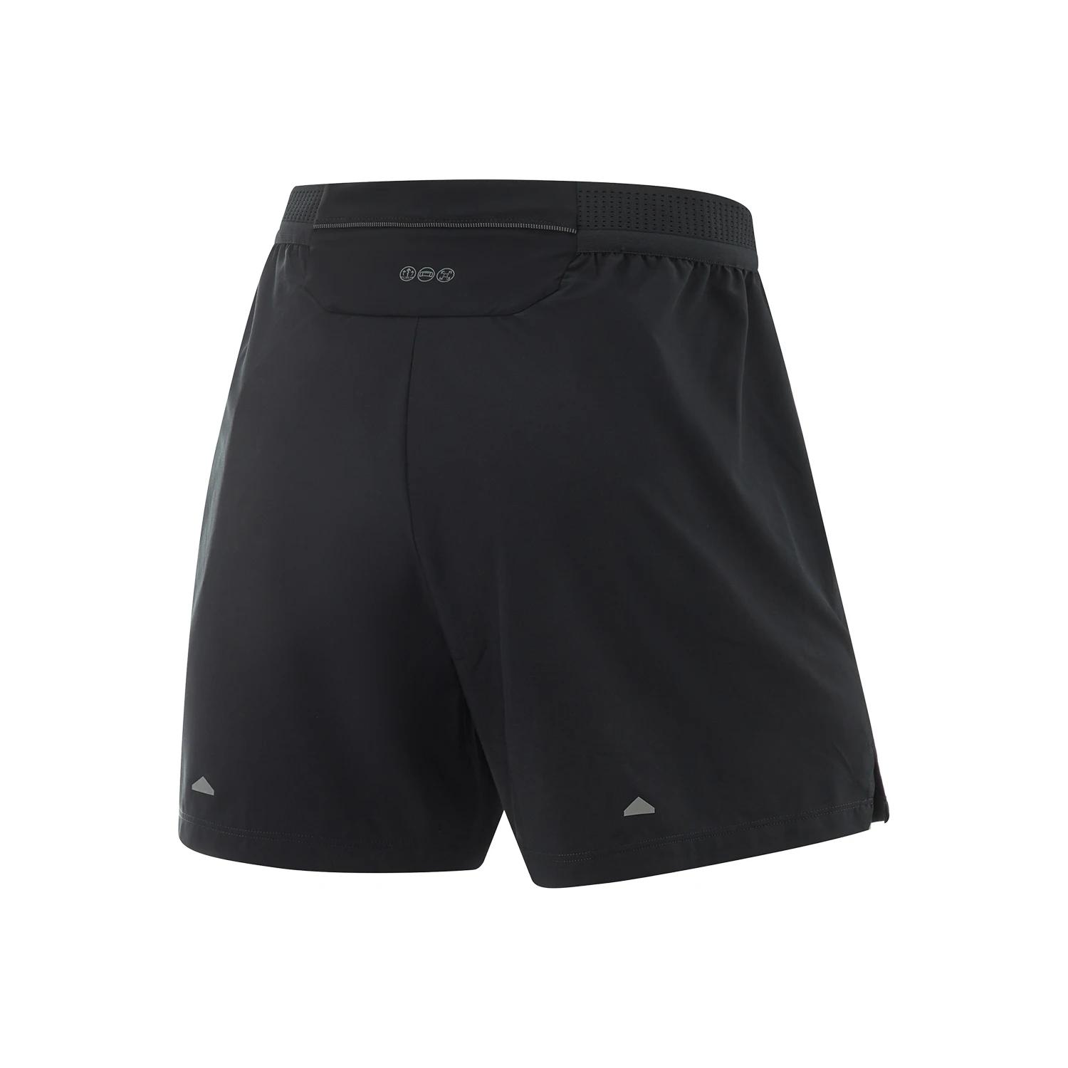 Li-ning short de course pour hommes à sec respirant réfléchissant 88% Polyester 12% élasthanne coupe