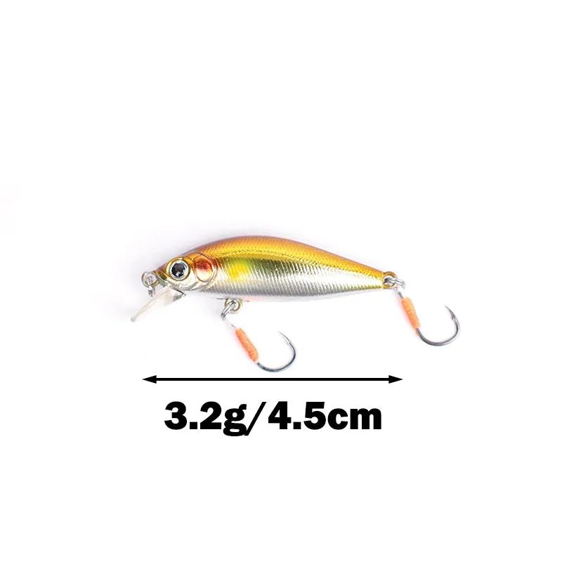 OUTKIT 2022 nouvelle arrivée conception japonaise petits leurres leurre de pêche 3.2g 45mm coulant v