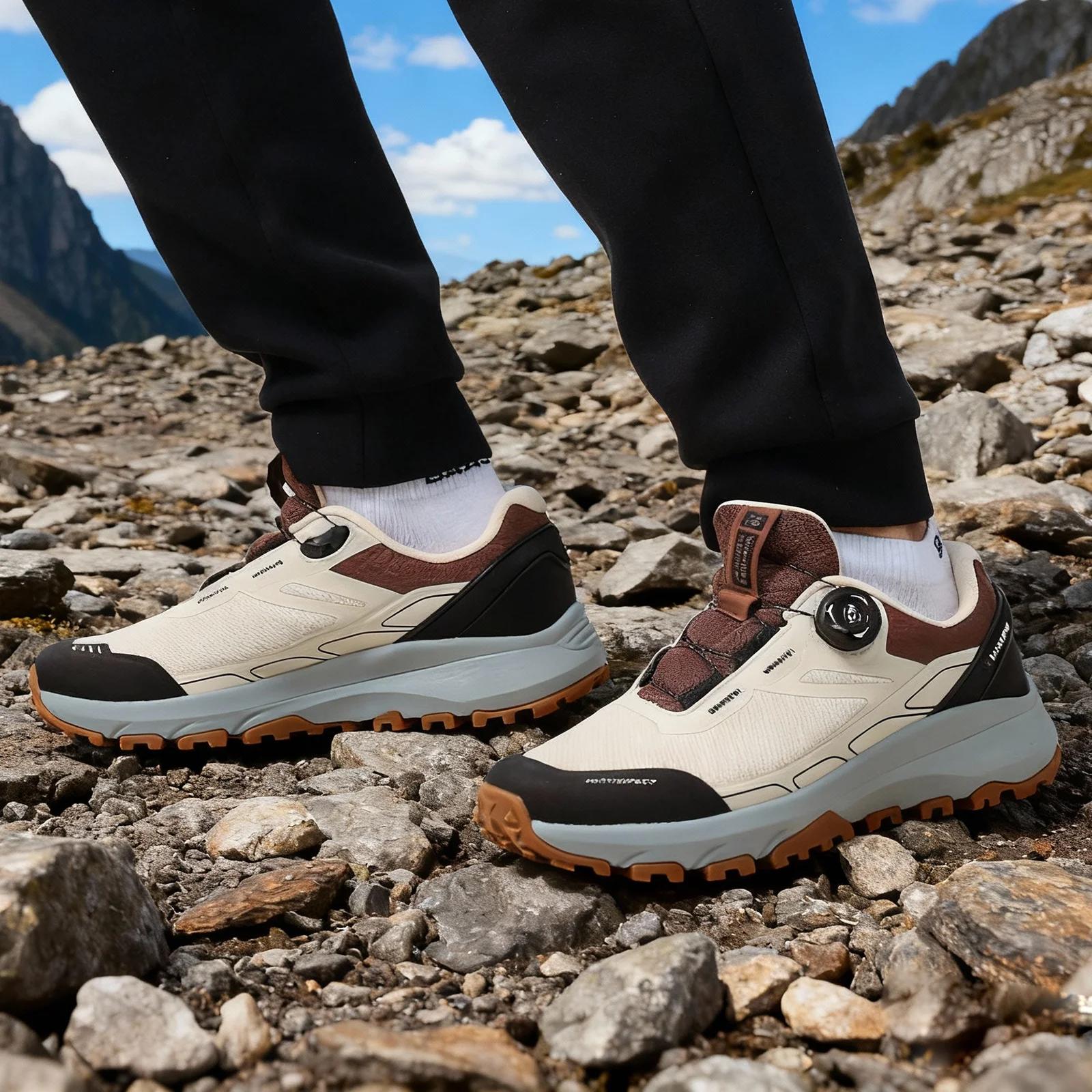 Baasploa hommes hiver randonnée baskets de haute qualité chaud Trekking escalade chaussures mâle bou