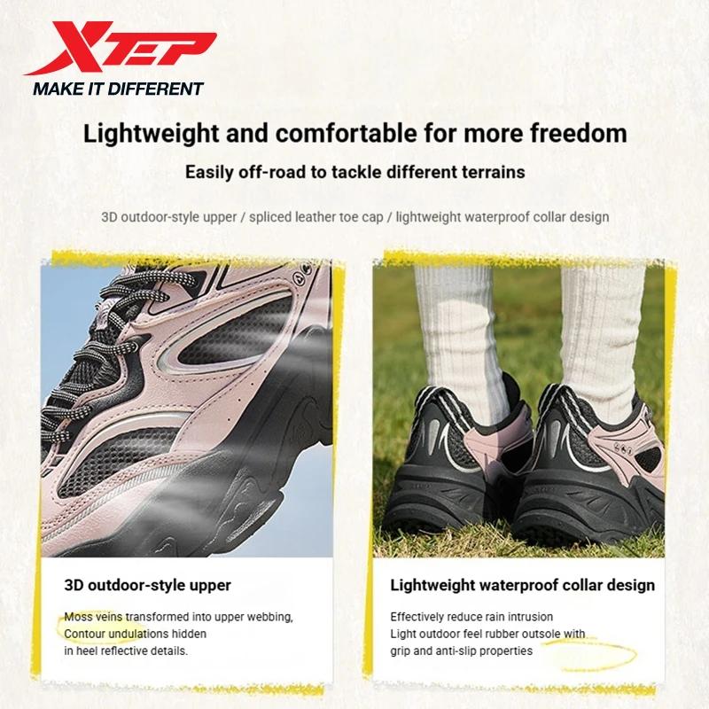 Xtep chaussures décontractées femmes 2025 printemps chaussures de course légères semelle épaisse aug