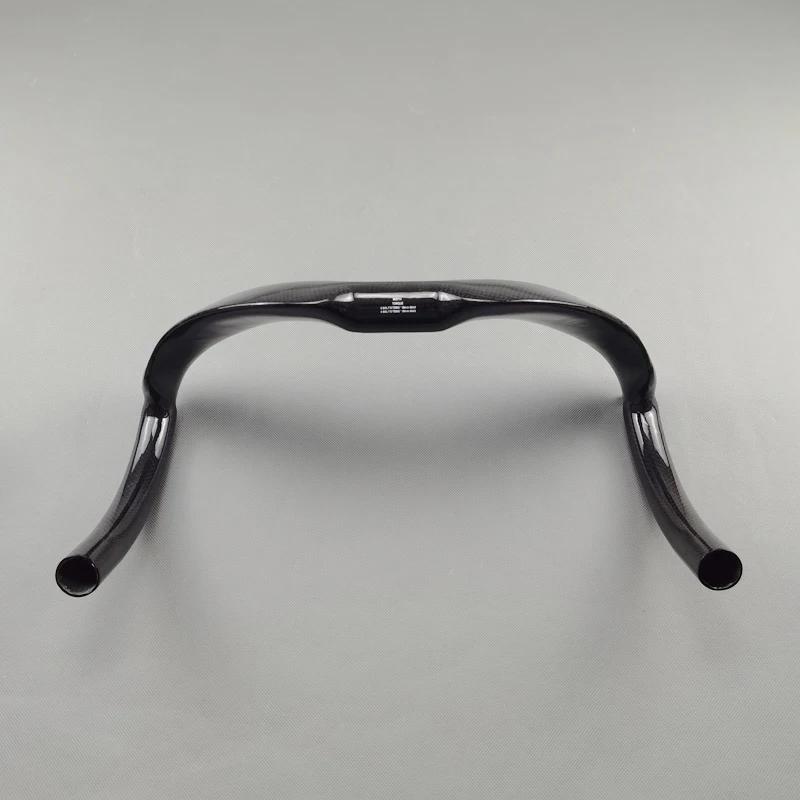 Guidon de course en carbone sans logo, barre courbée, barre de piste, barre de chute Sprinter, finit