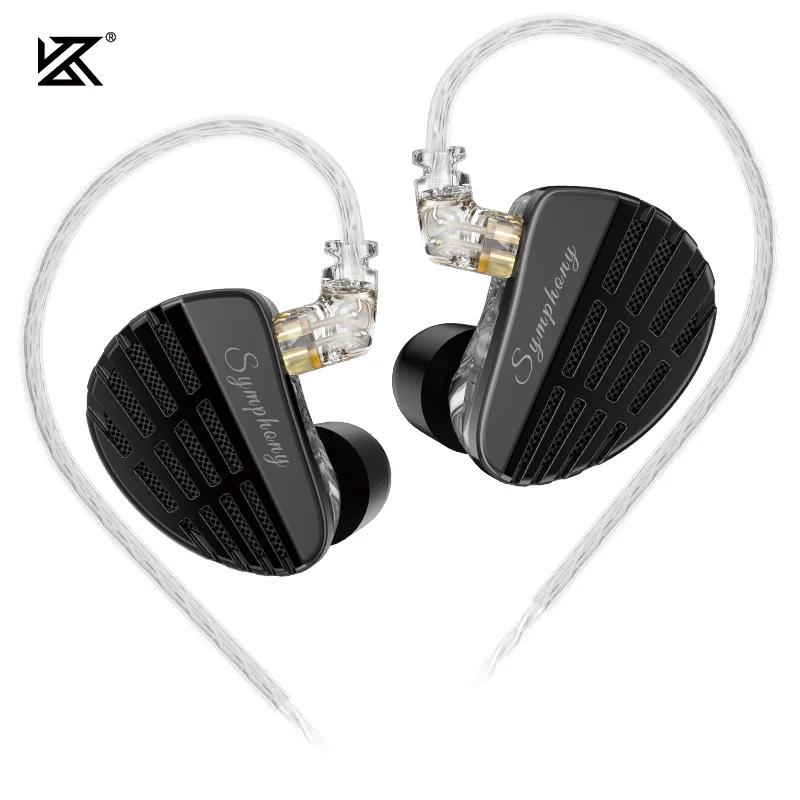 KZ-Écouteurs Hybrides à Pilote Communautés aire Auto-développé, Ensembles de Sauna de Jeu Hi-Fi DJ à