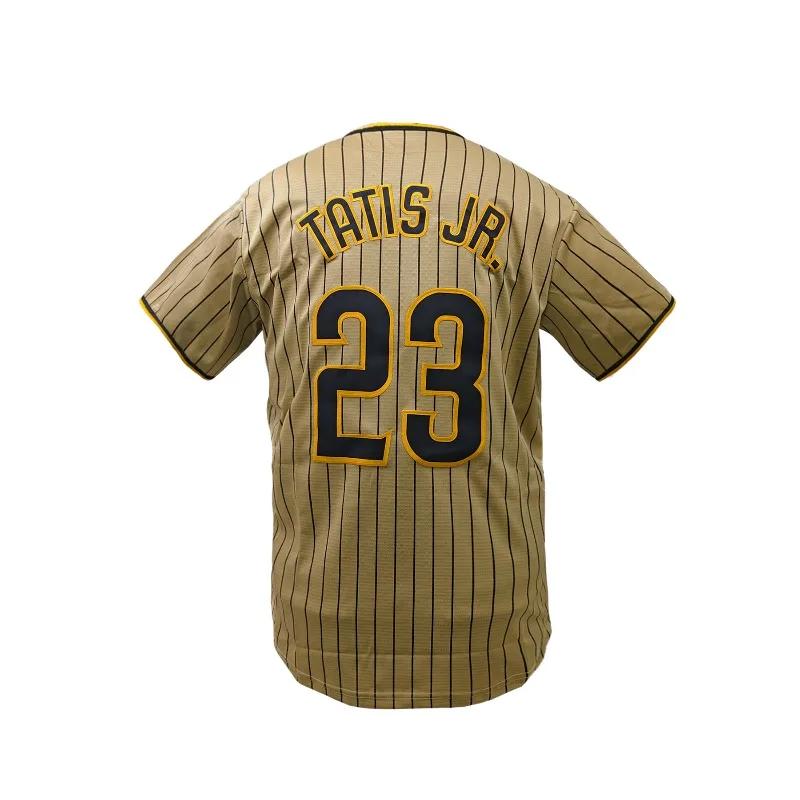 Maillot de Baseball pour hommes, vêtements de sport confortables, chemise de Baseball cousue à sécha
