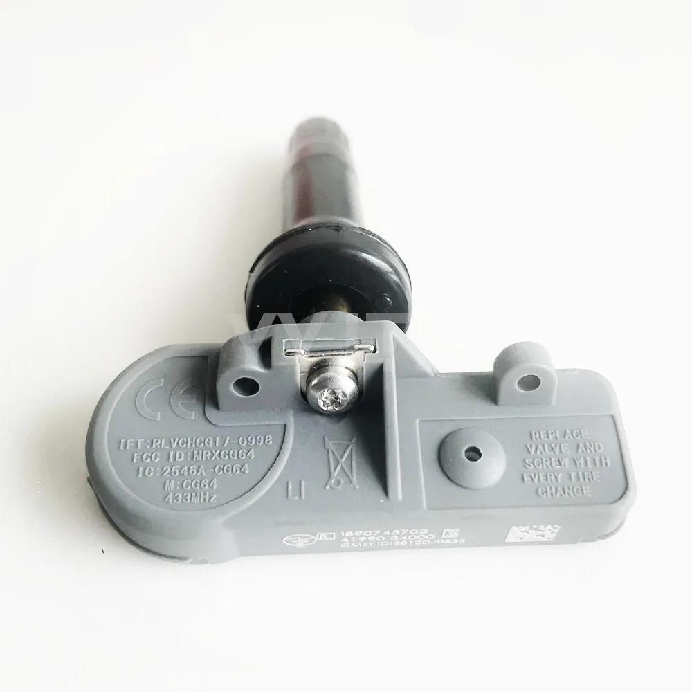 Capteur de surveillance des pneus TPMS 4 pièces 4199034000 41990-34000 433MHz pour Rexton Actyon A