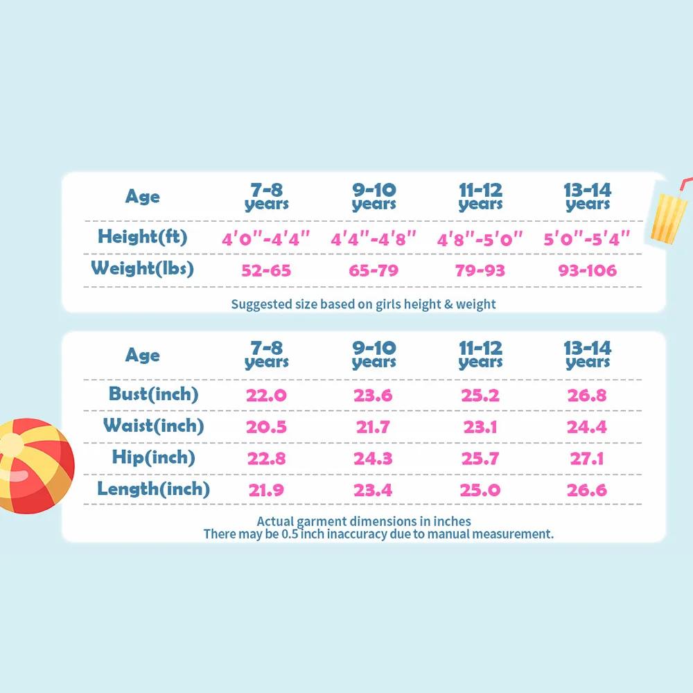 Anfilia – maillot de bain une pièce pour filles, col rond, dos nageur à haute élasticité et trou de