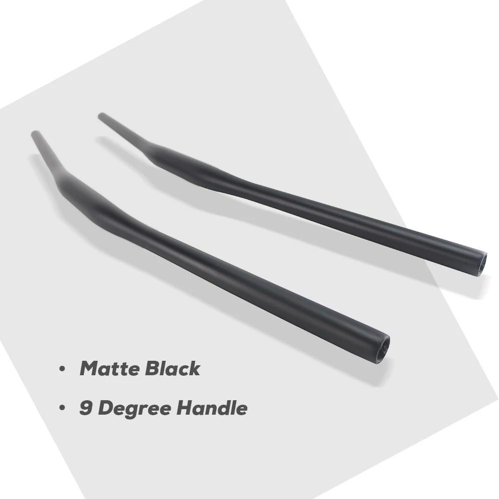 Guidon de vélo entièrement en fibre de carbone à 9 degrés, guidon de course tout-terrain XC, diamètr