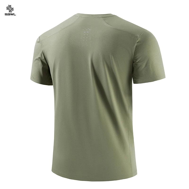 SBWL-T-shirt de randonnée en plein air pour homme, t-shirts de course à pied, perte de poids, fitnes
