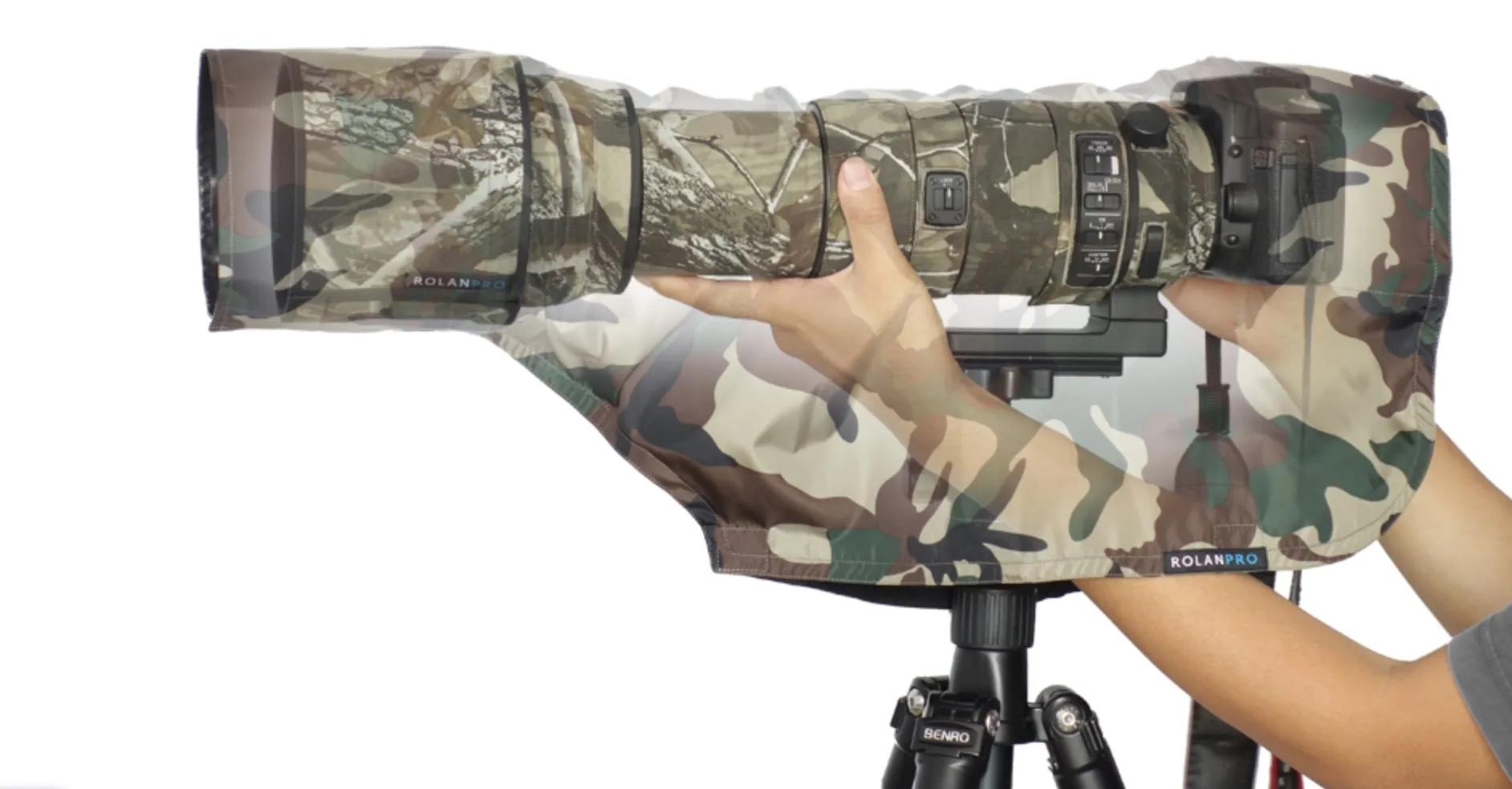 ROLANPRO XS housse de pluie imperméable pour Canon RF 100-500mm pour Sony 100-400mm manteau de pluie