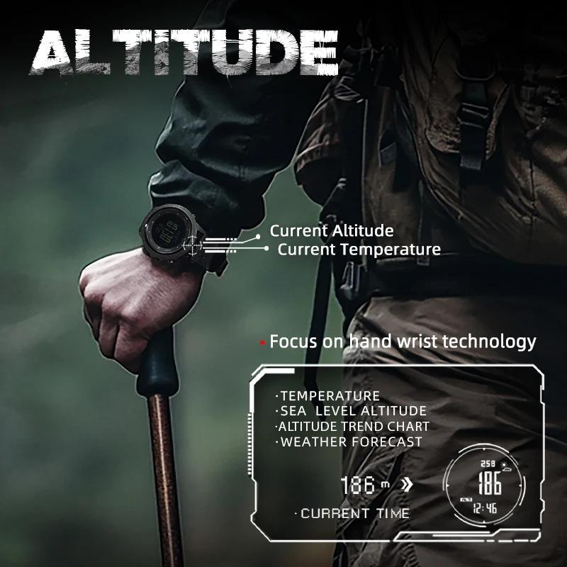 Km TH EDGE-Montre intelligente militaire étanche pour homme, altimètre, baromètre, therye.com, bouss