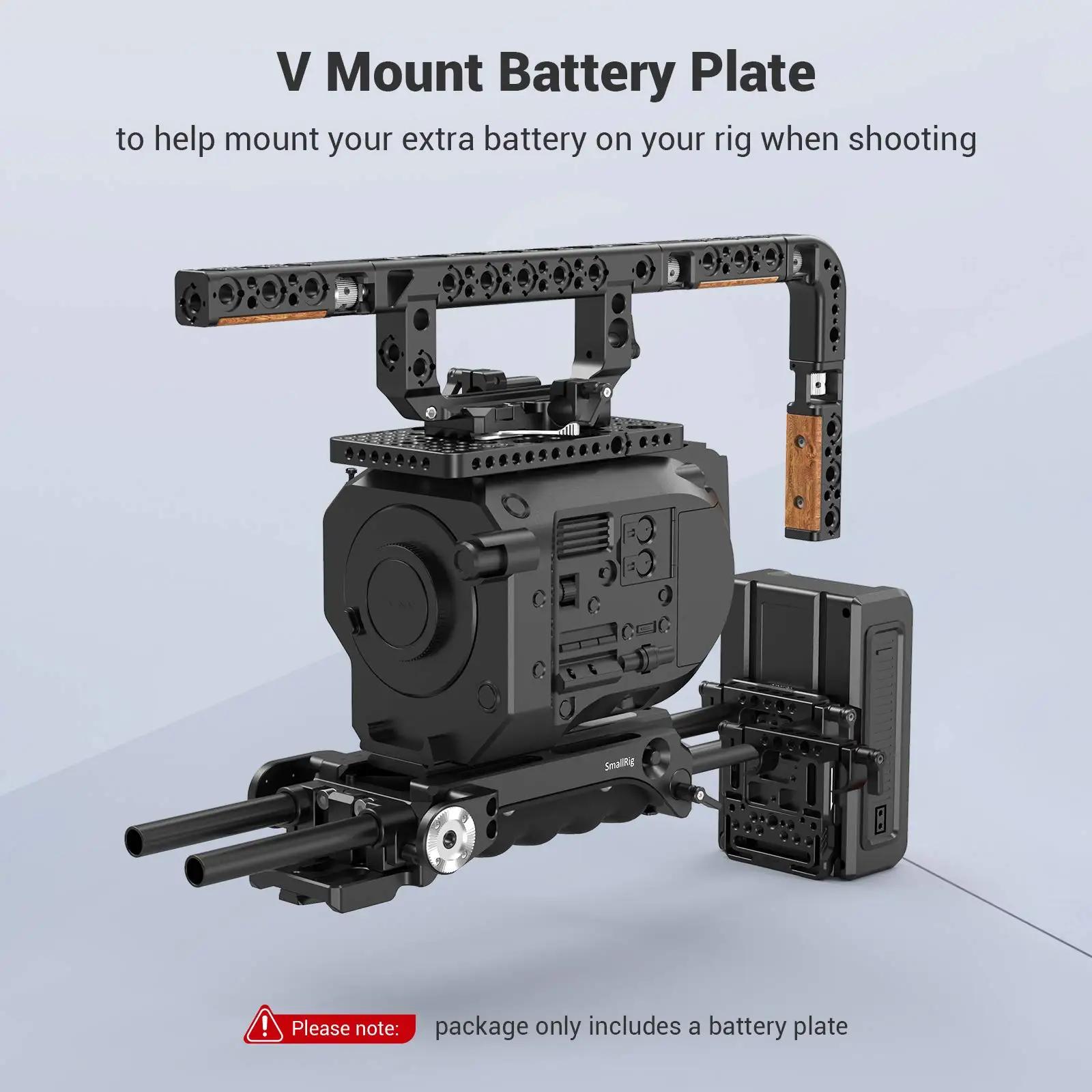 SmallRig – plaque de batterie à montage en V, plaque de batterie à montage en V avec double pince à
