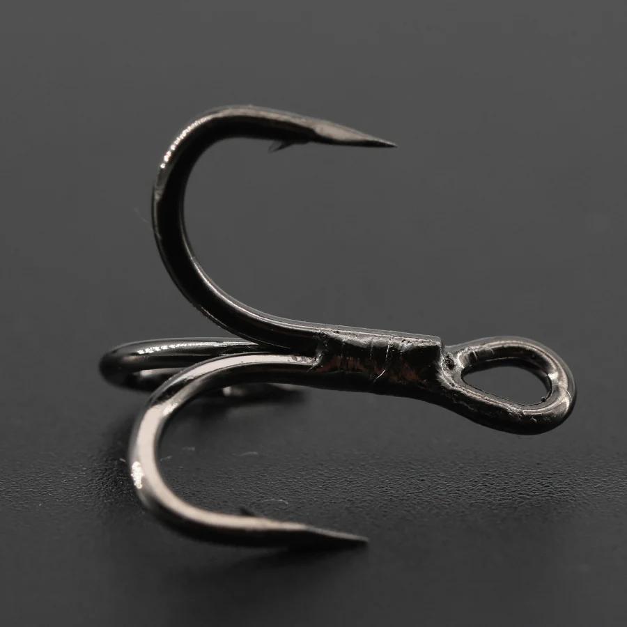 20 pièces hameçons triples 6x hameçon de pêche solide pour grand jeu Bluefish saumon Kingfish 3/0 #