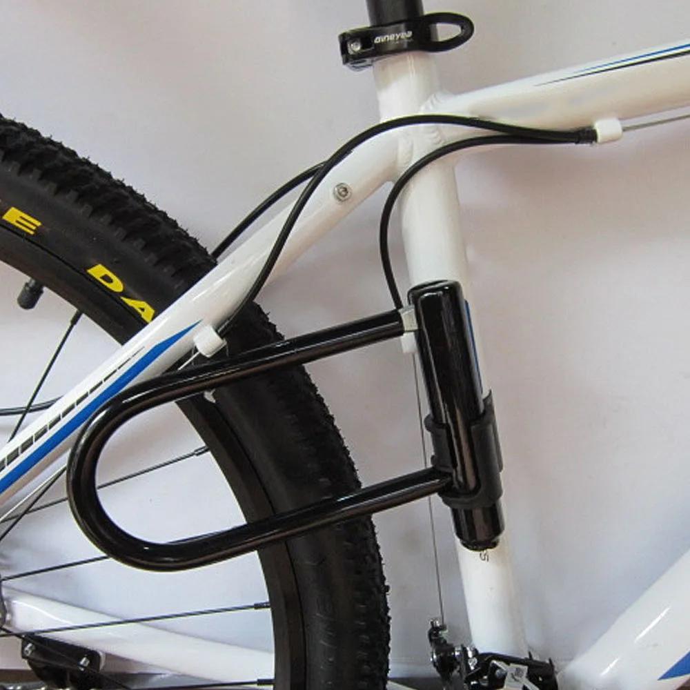 Vélo U serrure portable vtt route vélo roue serrure avec clé antivol sécurité moto Scooter cyclisme