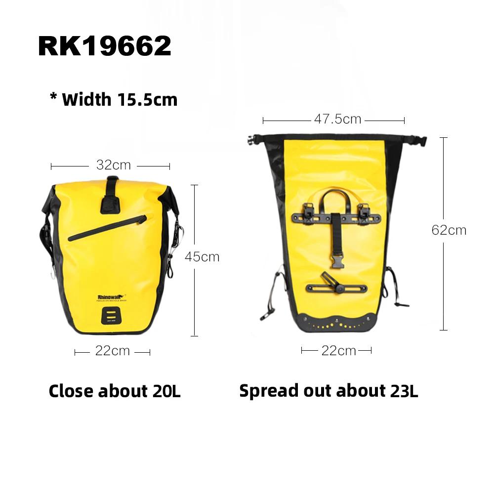 Bal inowalk-Ensemble de sacs de vélo pour voyage longue distance, sac de vélo étanche, sacoche de gu