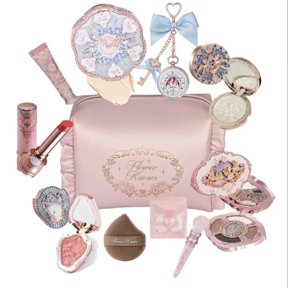 Ensemble de maquillage Flower Knows Midsummer Fairytales, fond de teint Flowerknows, illuminateur Li