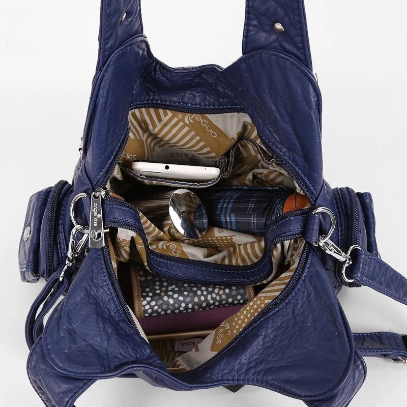 Sacs à main de mode femmes sacs à bandoulière en cuir PU sac à main femme sacoche grande capacité sa