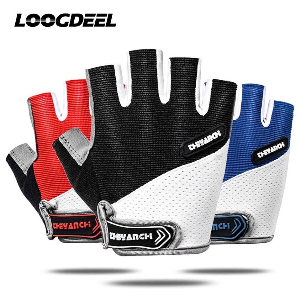 Gants de cyclisme respirants demi-doigts pour hommes et femmes, gants de vélo coordonnants, gants de