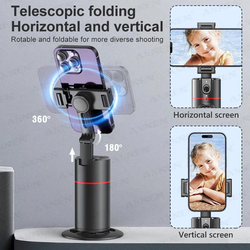 Stabilisateur de cardan de Rotation P02, cardan de suivi du visage de bureau pour Selfie de suivi po