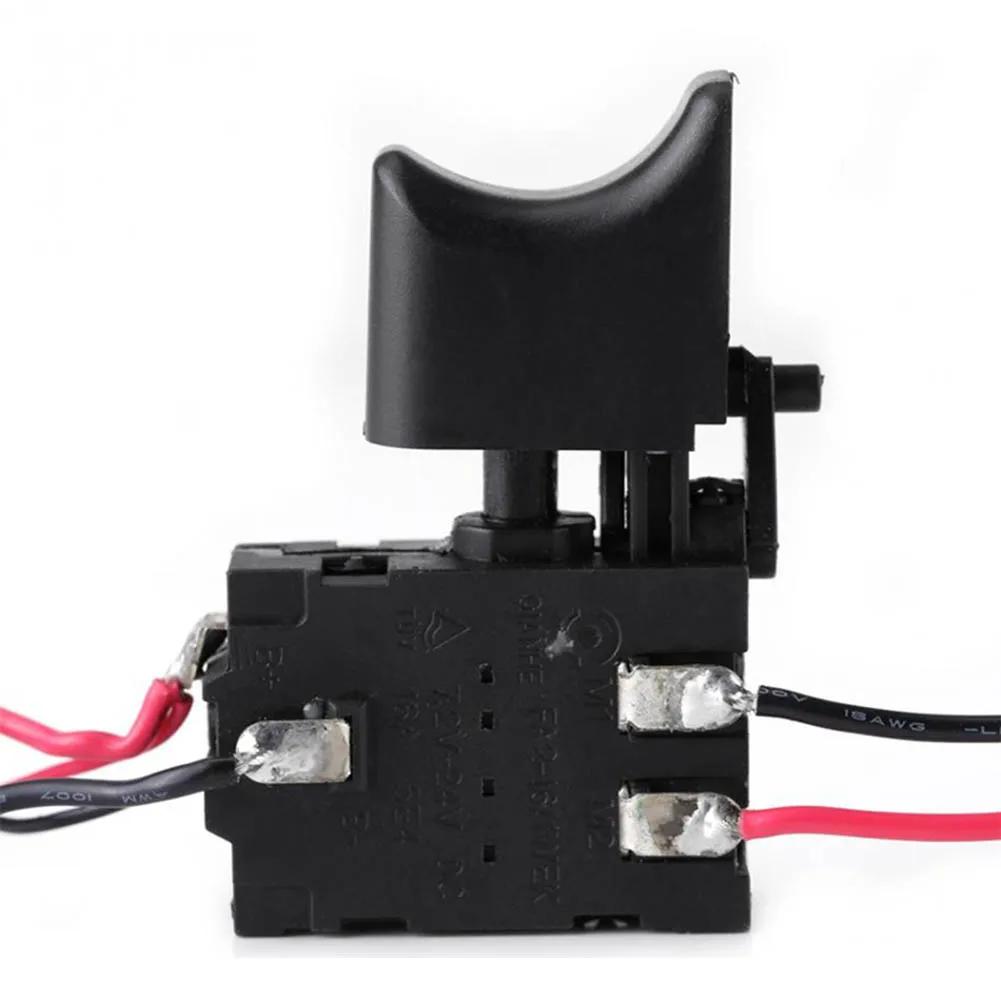 Interrupteur de perceuse électrique DC7.2-24V, bouton de contrôle de vitesse pour perceuse sans fil