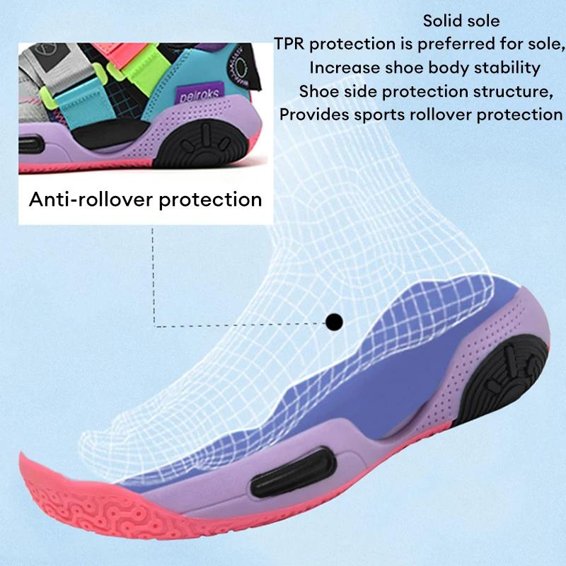 Chaussures de basket-ball pour enfants filles, rembourrées, Absorption des chocs, confortables, spor