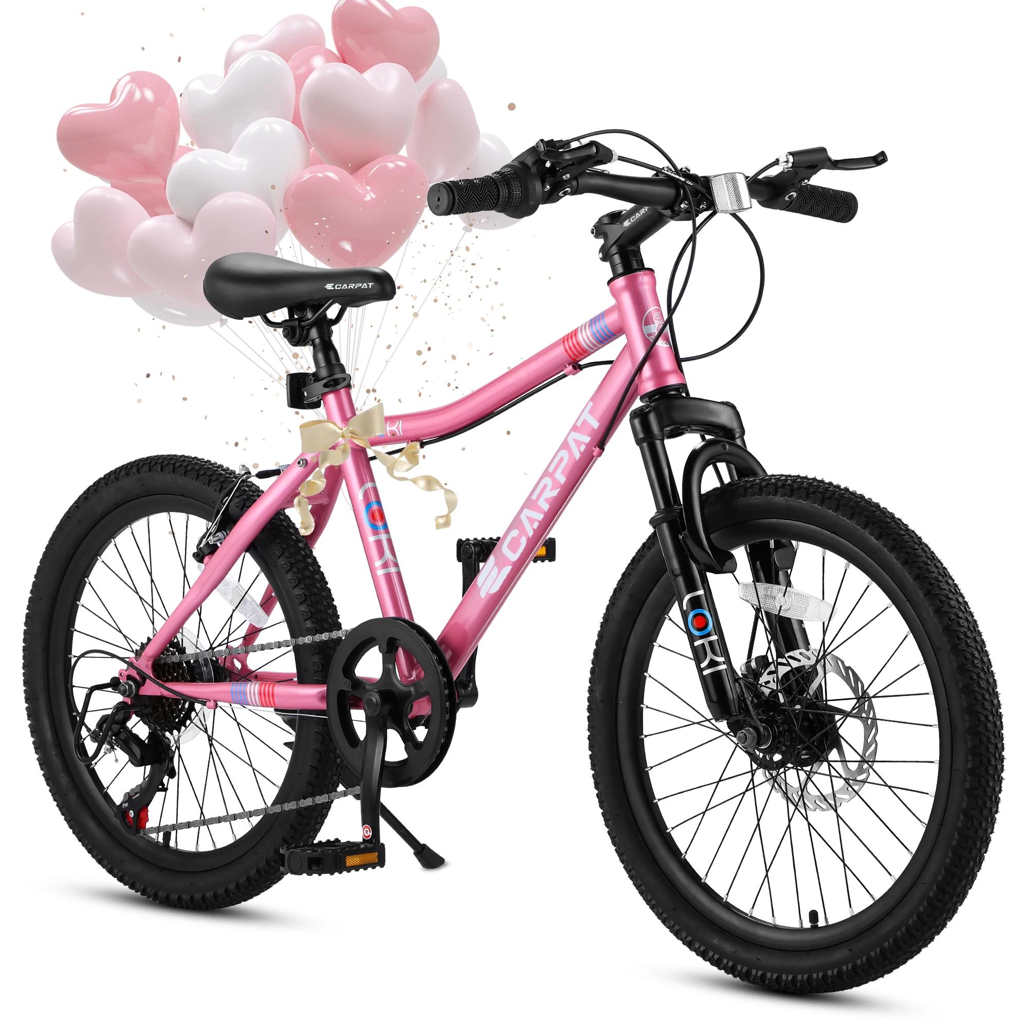 Ecarpat-Vélo de montagne pour enfants, roue de 20 pouces, cadre en acier au carbone durable, vélo à