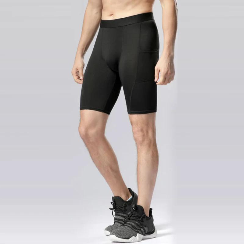 Collants courts à Compression pour hommes, à séchage rapide, pour course à pied, Fitness, Sport, Leg