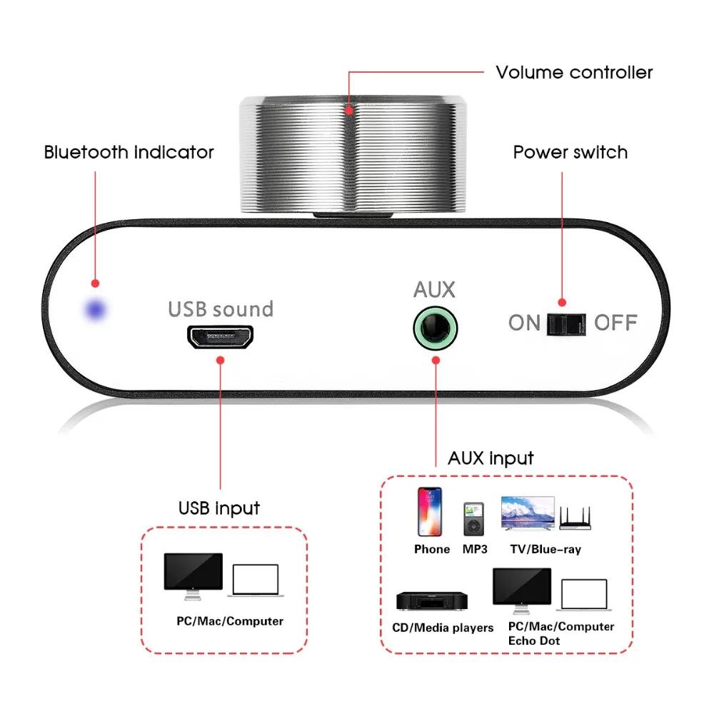 Woopker amplificateur Audio numérique amplificateur de son HiFi récepteur TPA3116 Bluetooth 5.0 voit