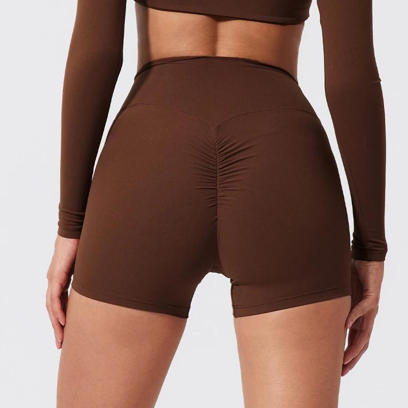 Short yoga été femme élastique - Legging sport push-up cyclisme entraînement séchage rapide