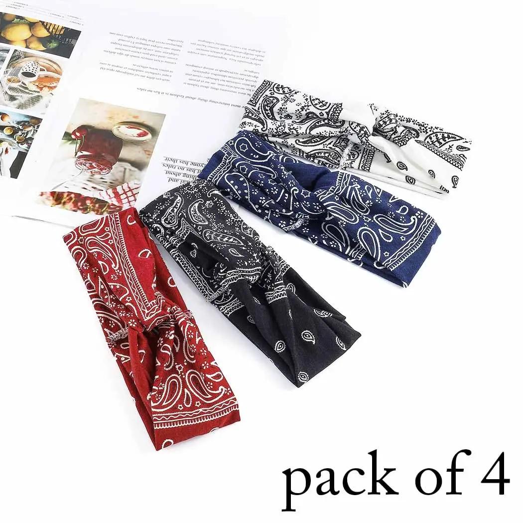 1pc bandeau pour femmes extensible large bandeau noué bandeau pour Yoga course sport bandeau femmes