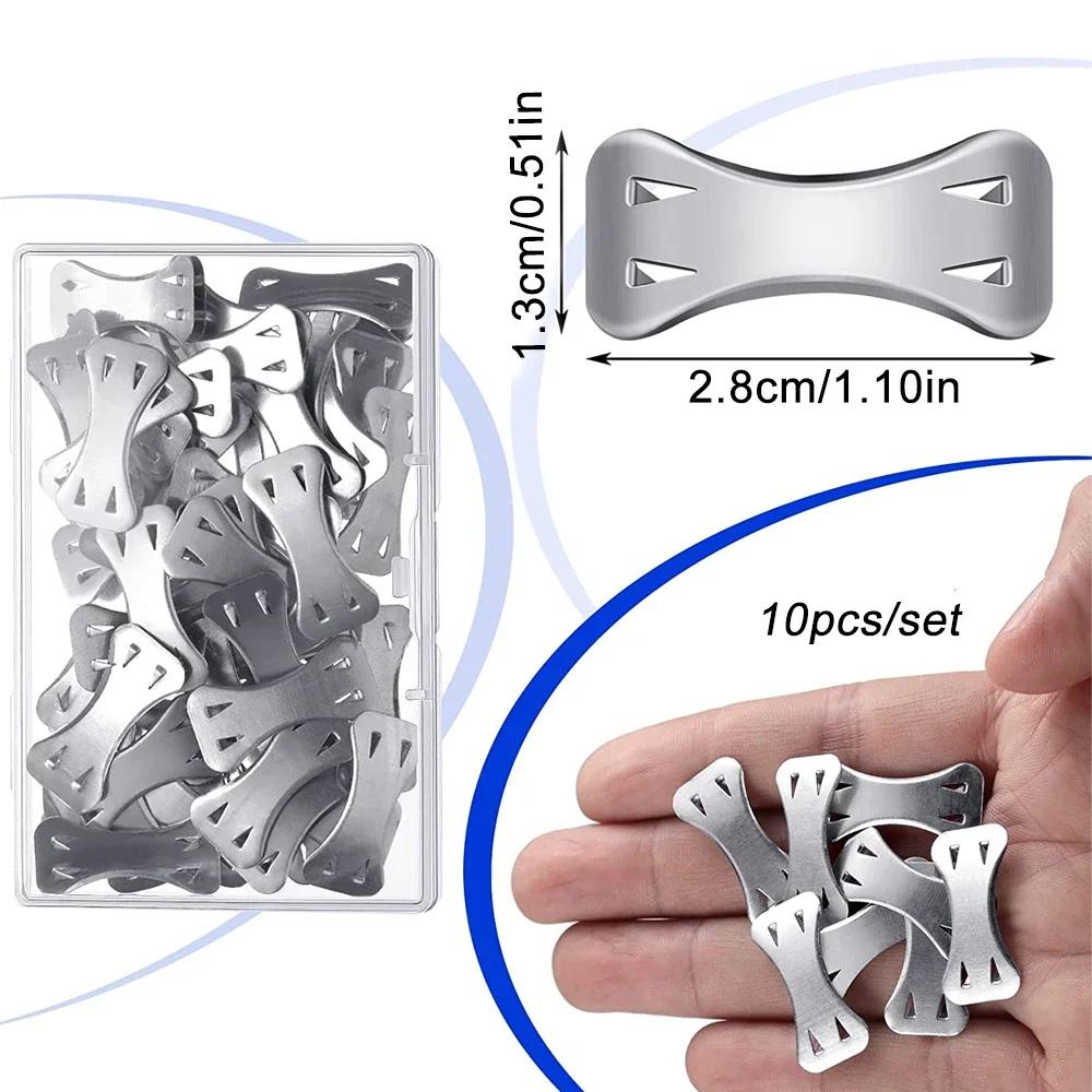 Clips de pansement élastiques en aluminium, fermoirs métalliques extensibles, crochets de serrage de