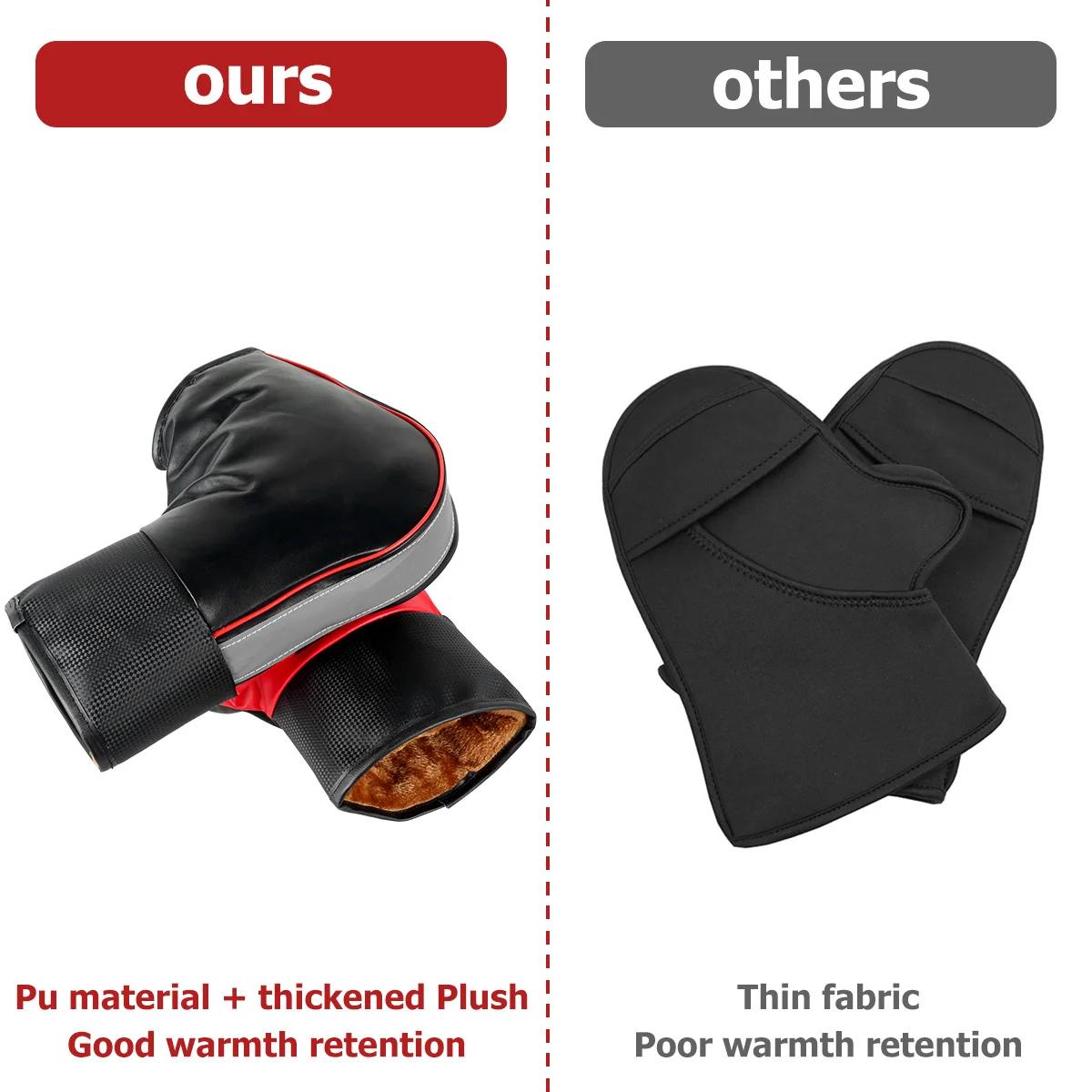 1 paire de manchons de guidon de moto, protection pour moto, poignée chaude, anti-pluie, gants chaud